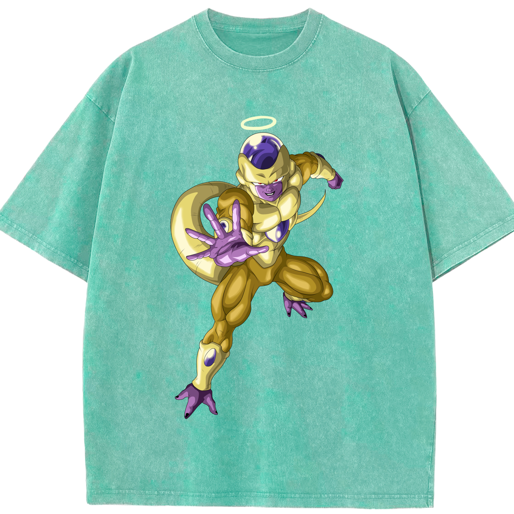 （画像用） ドラゴンボール フリーザ DRAGON BALL Frieza 綿100% ヴィンテージ風 半袖Tシャツ（フロントプリント）
